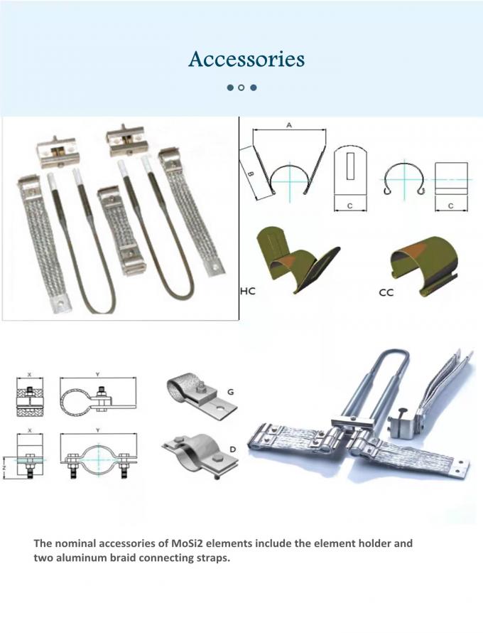 1800c U Type Mosi2 Molybdenum Disilicide Heating Element For Electric Furnace 2