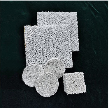 Round Square Foundry Alumina Ceramic Foam Filter 80-90% Porosity