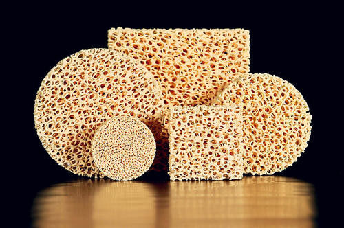 ZIRCONIA CERAMIC FOAM FILTERS FOR FILTRATION OF CAST IRON AND NON-FERROUS ALLOYS