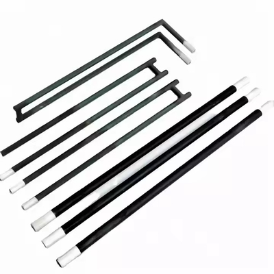 Straight Sic Silicone Carbide Heating Rods With Cold Zone And Hotzone Silicon Carbide Element