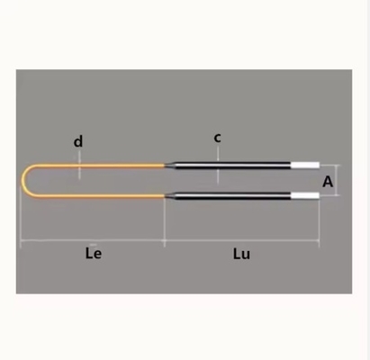 Dia 4/9,6/12, 9/18 1800°C 1850°C 1900°C MoSi2 Heating Element For Oven Ceramics