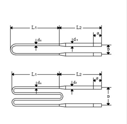 Custom Dental Heating Elements Model Mosi2 For Dental Laboratory Zirconia Sintering Furnaces