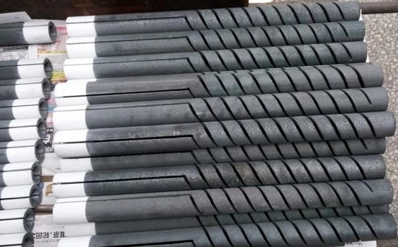 1625°C Scr Type Sic Silicon Carbide Heating Elements For Sic Muffle Plant