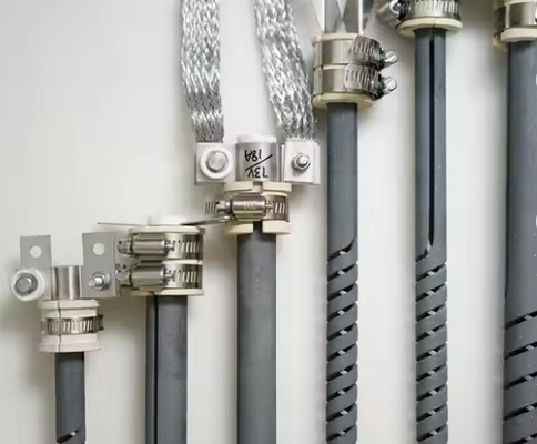 1625°C Scr Type Sic Silicon Carbide Heating Elements For Sic Muffle Plant