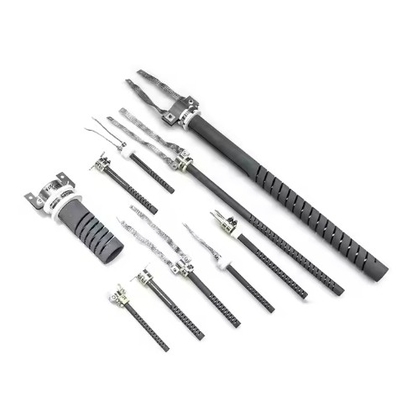 1625°C Double Spiral SGR Type Sic Heating Element For Various Furnaces