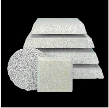 Round Square Foundry Alumina Ceramic Foam Filter 80-90% Porosity