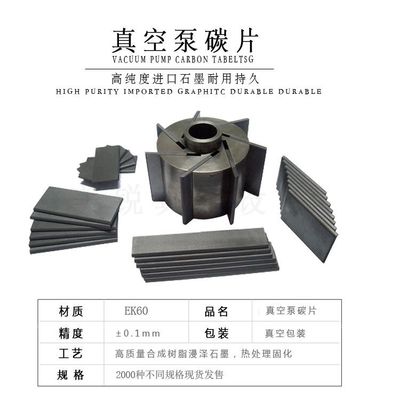 GRAPHITE VANES (GRAPHITE BLADES, GRAPHITE PLATES) ARE USED IN PLATED-ROTARY PUMPS AND DRY-TYPE COMPRESSORS (OIL-FREE).