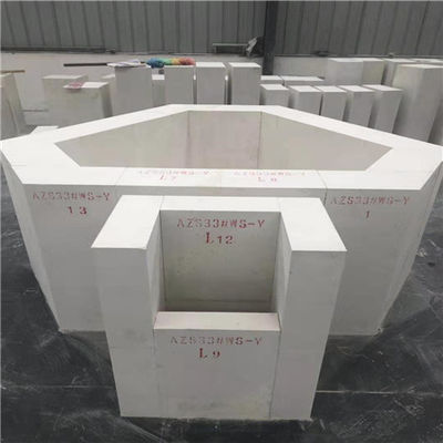 3.1g/Cm3 Alumina Zirconia Silica AZS Bricks For Glass Furnaces