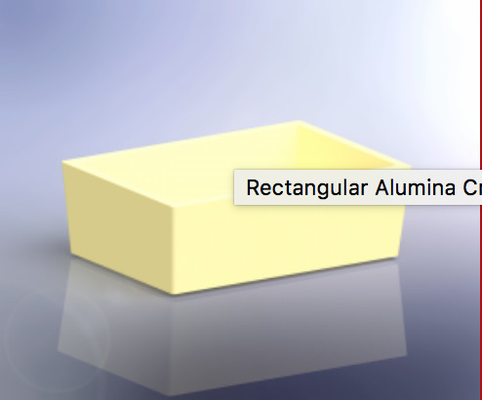 High Purity Alumina Crucibles For Metals Melting , Ceramic Powders Heat Treatment