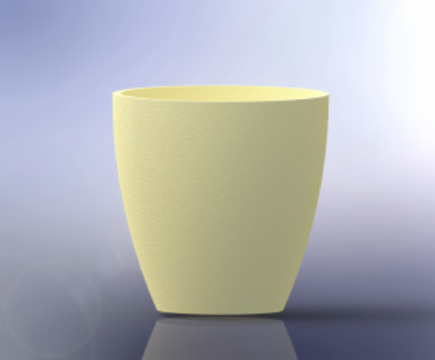 High Purity Alumina Crucibles For Metals Melting , Ceramic Powders Heat Treatment