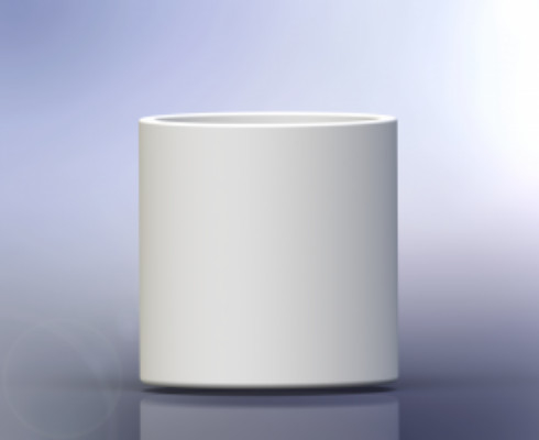 Fully Yttria Stabilized Technical Ceramic Parts 8YSZ Zirconia Crucibles Melting Or Sintering