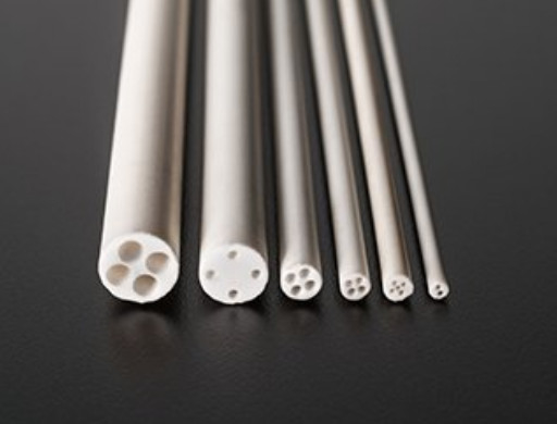 Al2O3 Multi Bore Alumina Tubes Wear Resistant White Color