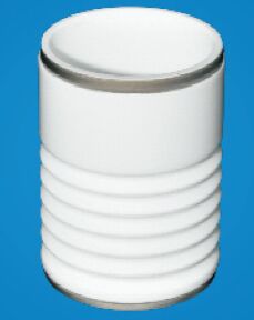 Custom Metalized Ceramic Ring with Tensile Strength > 20,000 psi and Helium Leak Rate < 10-9 cc/sec